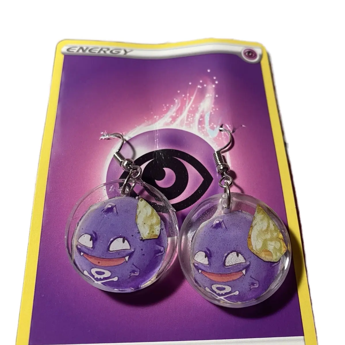 Trading Cards Resin Earrings
