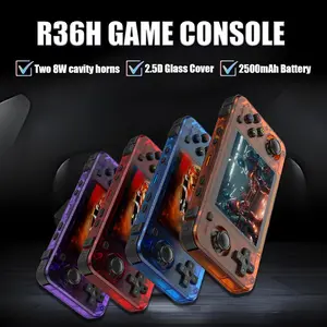 R36h Retro Handheld Game Console, 22000+ Games, 23 Emulators, Dual 8w Speakers, 2500mah Battery, Open Source Linux System, 3.5 Inch IPS Screen