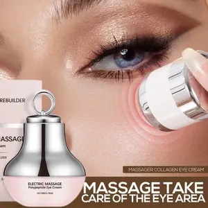 Electric Massage Peptide Eye Cream 50g, Moisturizing Eye Cream, Revitalizing Eye Cream, Illuminates & Revitalizes Under-Eye Area, Under Eye Brightener, Suitable for All Skin Types, Moisturizer