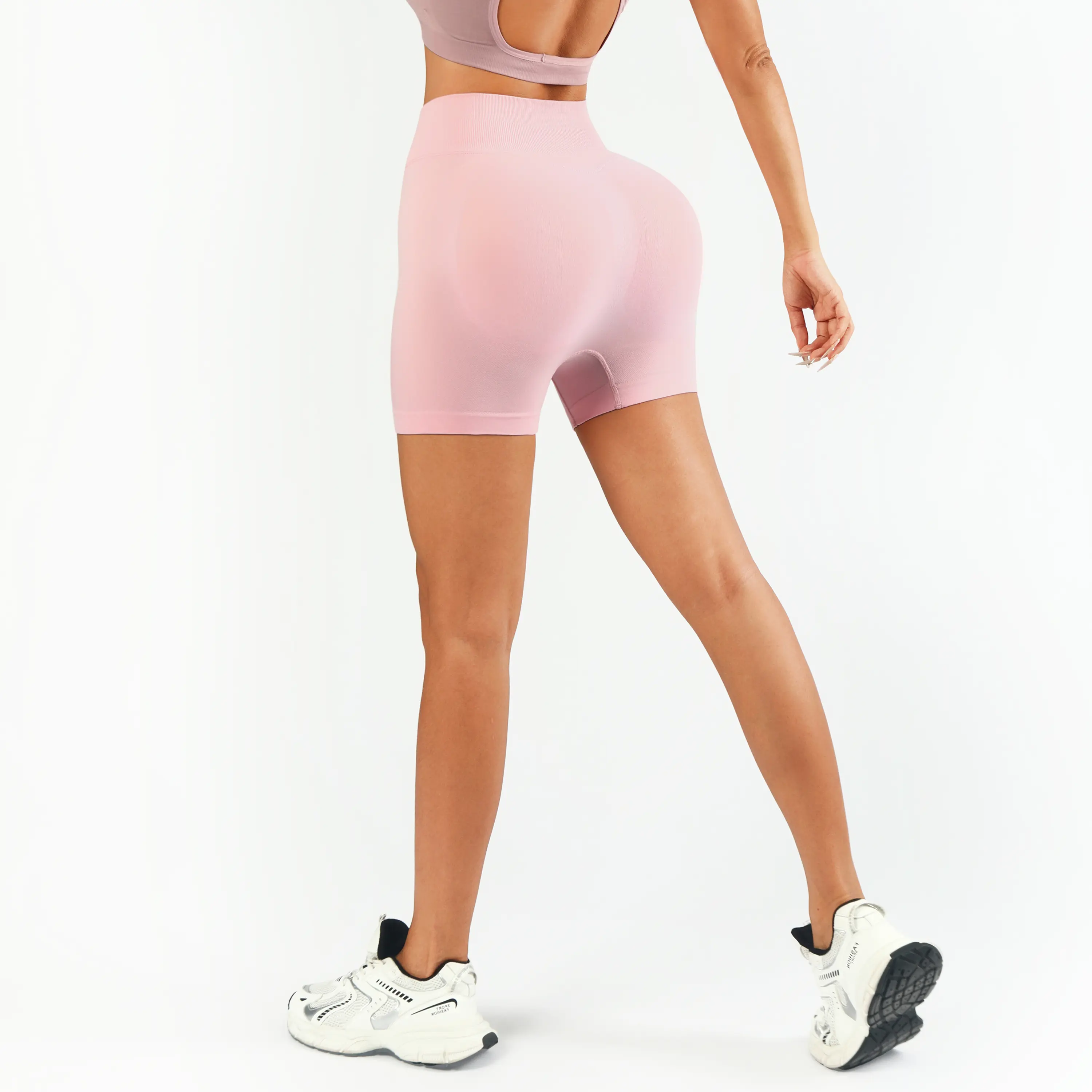 Women’s Summer Fashion Series: 5-piece seamless high-waist set made of nylon, featuring a tight, butt-lifting fit. Includes shorts; available in cool and quick-dry styles. Sporty casual women’s apparel for gym workouts, training, and outdoor fun. Women’s Summer Fashion Series: 5-piece seamless high-waist set made of nylon, featuring a tight, butt-lifting fit. Includes shorts; available in cool and quick-dry styles. Sporty casual women’s apparel for gym workouts, training, and outdoor fun.