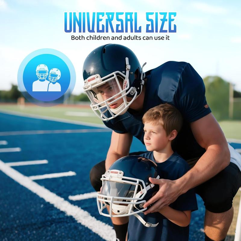 Clear football visor lightweight polycarbonate lens scratchresistant universal fit for adultyouth helmets riddell speedflex schutt f7 xenith vicis