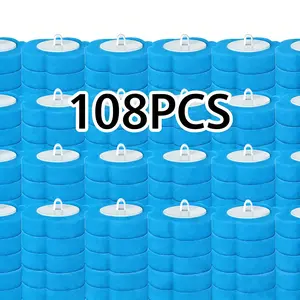 Disposable Blue Toilet Brush Replacement Heads (Handles Not Included), 360-Degree Rotatable, with Built-In Cleaning Liquid, Multiple Packs – Household Bathroom Toilet Bowl Cleaning Tool, BlueHeads Only-Handles Are Not Included