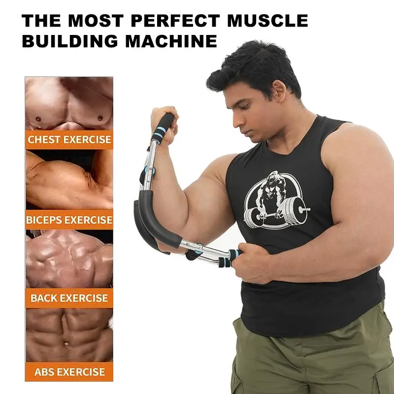 Twister Chest Arm Trainer 60-90 LBS, Detachable Portable Muscle Strengthening Equipment for Men
