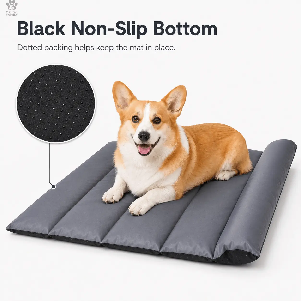 Foldable Cooling Pet Mat with Built-In Pillow, Portable Summer Cat & Dog Bed, Comfortable Sleeping Pad, Hair-Resistant Easy-Wipe Pet Cushion for Sofa, Car, Bed, Floor & Travel, Suitable for Dogs, Cats, Rabbits & Guinea Pigs