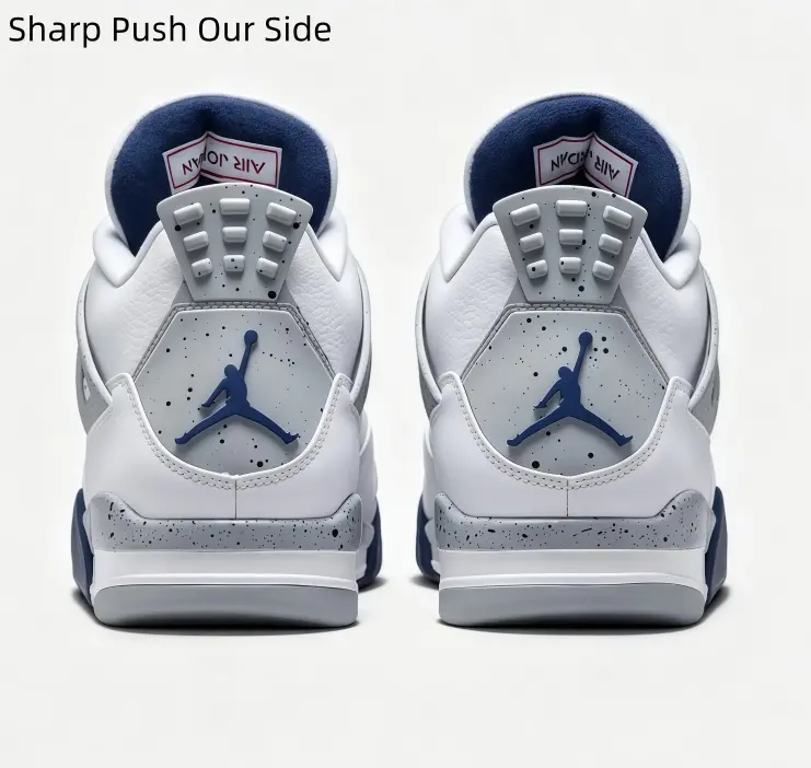 Men Women White Dark Blue Grey Mid Top Sports Sneakers Smooth Leather Breathable Mesh Shock Absorbing Cushion Wear Resistant Non Slip Casual Trainers Fit Workout Commuting Outdoor Walking Party All Daily Casual Occasions