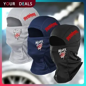 Unisex Balaclava Motorcycle Face Mask, Breathable Face Cover, Geometric Streetwear Design, Sun Protection & Windproof, Ideal for Outdoor Sports Camping Hiking