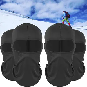 4 Pieces Balaclava Ski Mask for Women Men Head Mask Full Face Cover Mask Sun UV Protection Hood for Skiing Cycling Winter Outdoor
