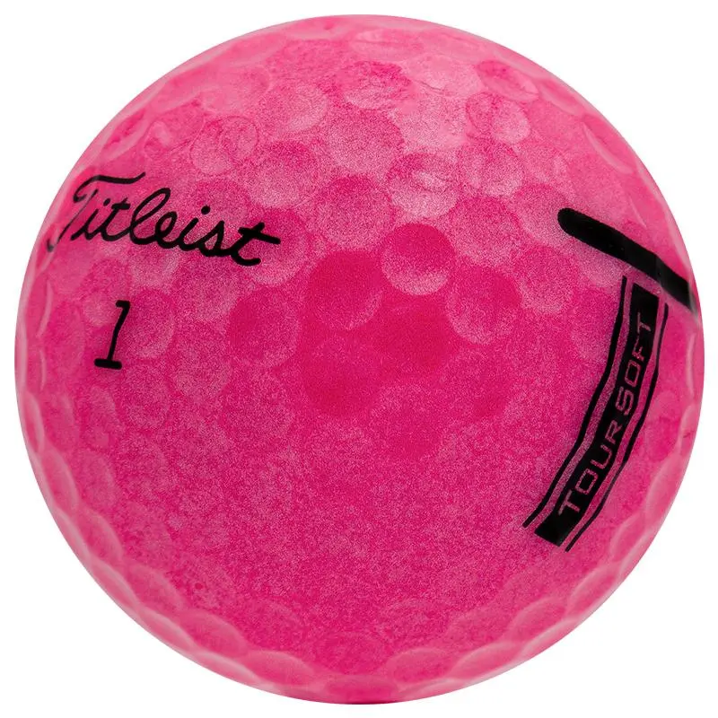 Titleist Tour Soft Pink - Pristine Golf Balls Titleist Tour Soft Pink - Pristine Golf Balls