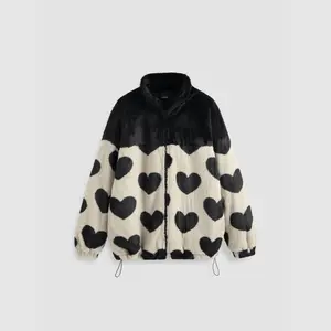 Cider [size 2-10] Zip Front Heart Fleece Jacket