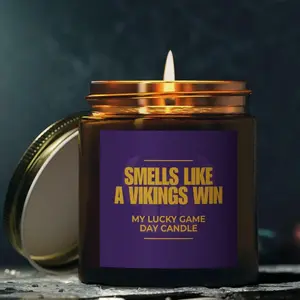 Smells Like a Vikings Win Sport Candle, Soy Wax Candle Gift, Minnesota Football Candle, Victory Candle, Minnesota  Football Fan Gift, Gift for Winners, Sport Win Candle Gift, Christmas Gift Idea, Gift For Fan, Game Day Decor