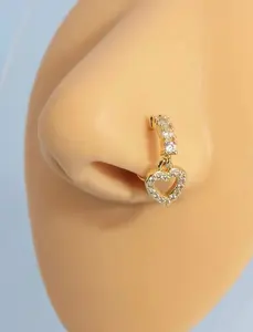 Heart Nose Hoop