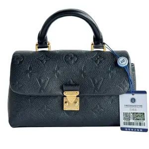 Pre-owned Louis Vuitton Leather Shoulder Bags Black Monogram Empreinte Madeleine BB/Nano Bag