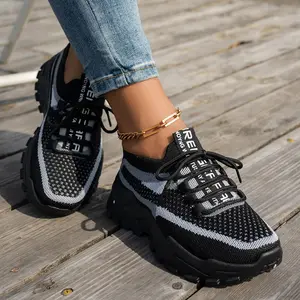 Women's Comfortable Breathable Casual Sneakers Lightweight Soft Sole Stylish Low-Top Mesh Shoes for Daily Wear