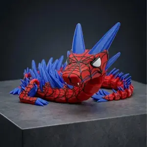18inch 3D Printed Dragon [Spider-Man Theme] Art Figurine Artistic outdoorfun Statue Decorative Home Ornament
