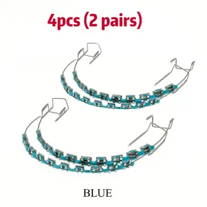 Streetwear Braces (4pcs/2 Pairs with Hooks) - Durable Metal Coating, Odor-Free, Stylish, Sturdy, Multi-Color Limited Edition for Christmas, Halloween Fashion & Costume Accessories