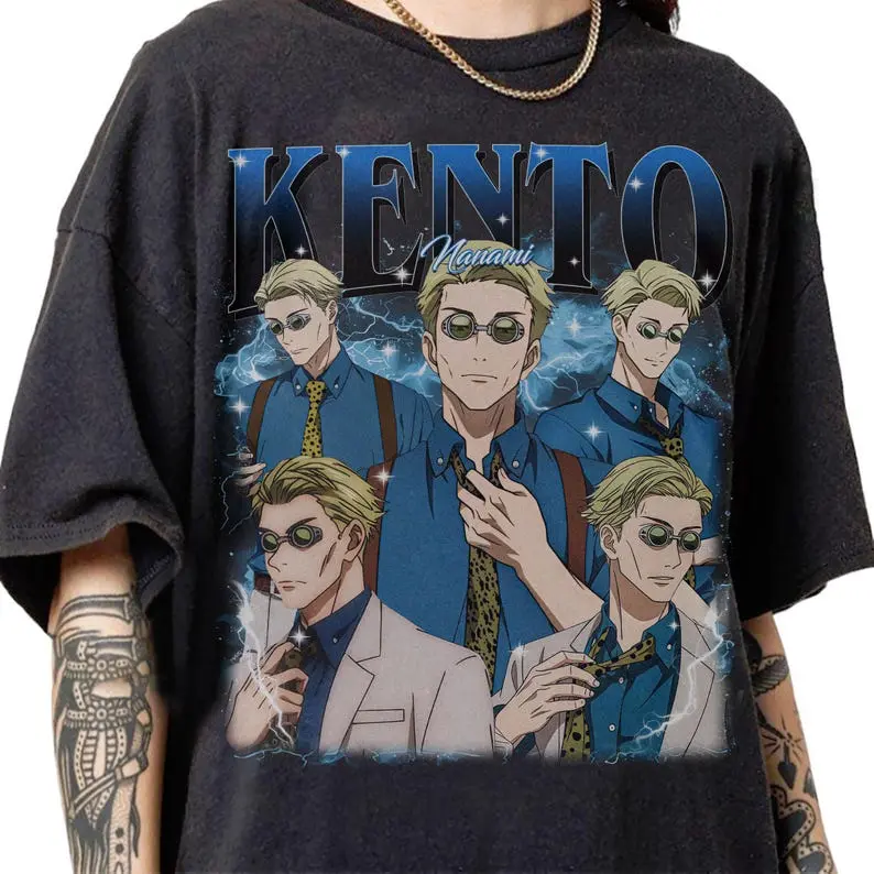Retro 90s Vintage Kento Nanami Shirt, Kento Nanami Graphic Retro Tee,Kento Nanami Sweatshirt Gifts, Kento Nanami Jujutsu Kaisen Vintage Tee