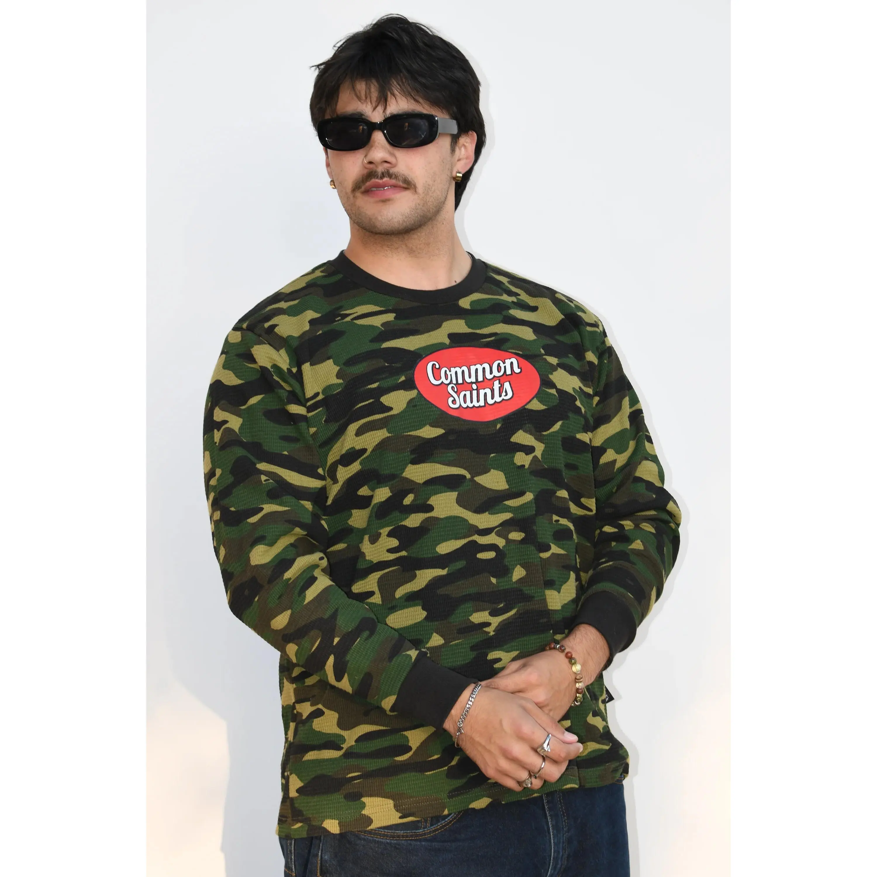 Woodland Camo Heavyweight Thermal - 9.0oz Cotton