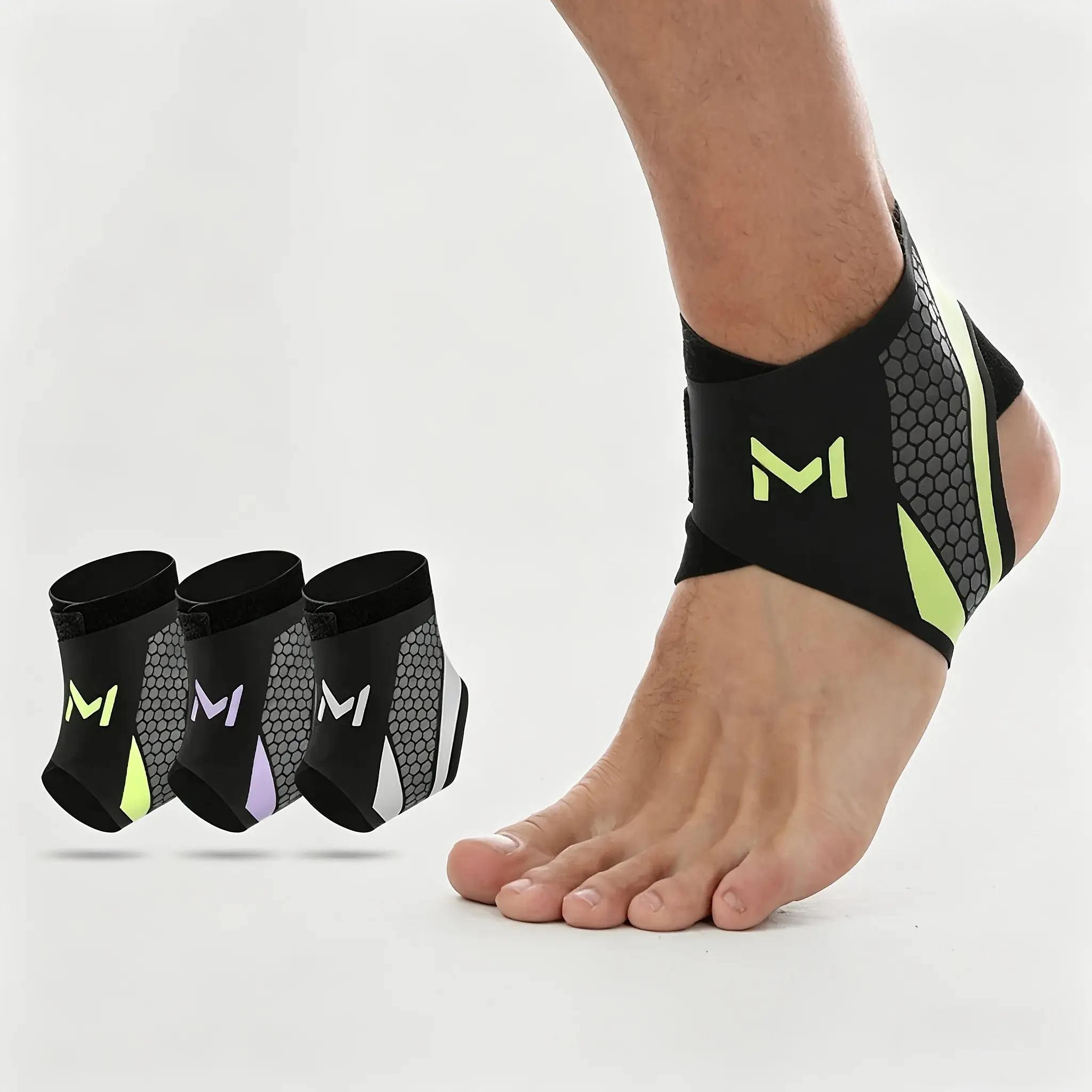Adjustable Compression Sports Ankle Brace, Unisex Basketball Soccer Running Fitness Ankle Support, 2pcs, Ankle Protective Compression, Adjustable Ankle Guard, Comfortable & Durable Design