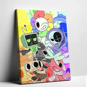 Game D-Dandys W-World Painting Calligraphy Eco-Friendly Cotton Canvas Poster Fine Texture Smooth Surfac Waterproof Wall Art for Home & Outdoor Decor Gift