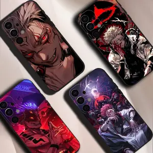 Neon Dark Anime Art Phone Case for Samsung Galaxy S26 S25 S24 S23 S22 S21 Plus Ultra FE , Anti-Fingerprint Matte TPU Protective Cover
