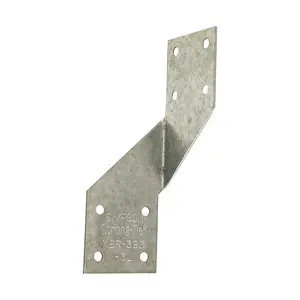 212 MAIN Simpson Strong-Tie H3 Hurricane Tie - Rafter, Truss & Joist Connectors, Corrosion Resistant Galvanized Steel Mounting Brackets, Compatible with 8d Nails