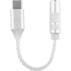 Ears AD1 Type-C to 3.5mm Female Headphone DAC Adapter , USB C to Aux IEM Dongle with KT02H20 Chip, High Res 32bit/384kHz, CTIA-Standard for iOS/Android/Windows Smartphones ()