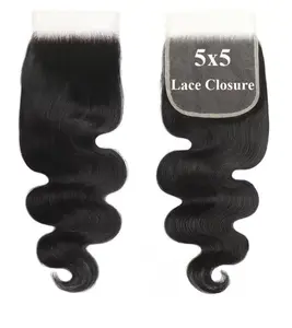 5x5 HD Closure Straight/Body Wave/Deep wave/Water Wave 100% Human Hair extensions