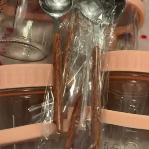 2 Pack 350ML Overnight Oats Containers with Spoon and Lid, Sealed Oatmeal Storage, Meal Prep Glass Container, Food Storage Jar, Kitchen Essentials #GLOBAL PICKS