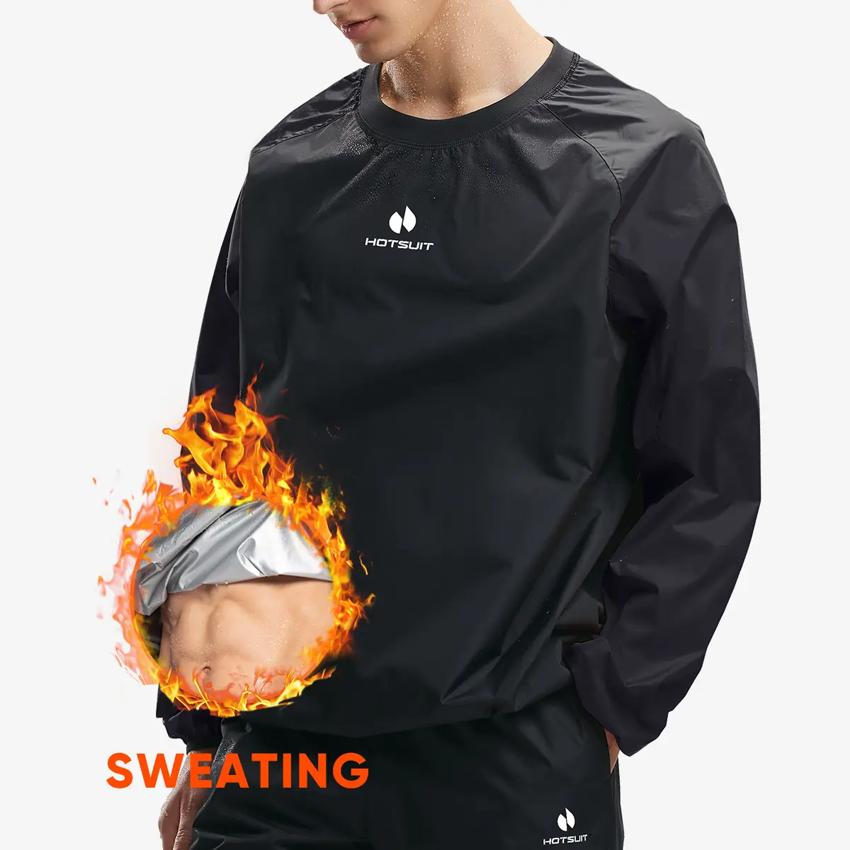 HOTSUIT Sauna Suit Sweatshirt - Activewear Windbreaker for Women's and Men's Gym, Boxing, and Training Outdoorfun Enhanced Effective Season Durable Fl