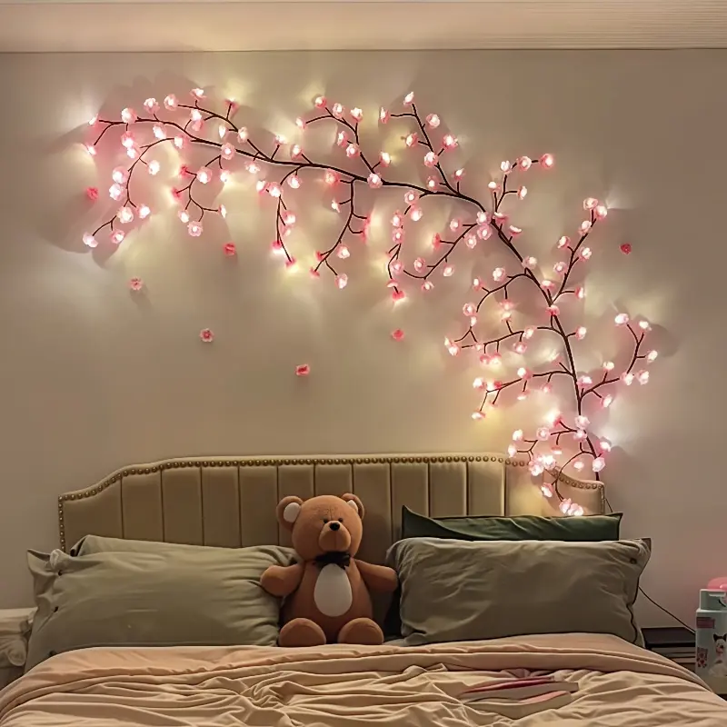 SAKURA HUG SAKURA RAY LEDライト 96 LED Sakura Cabinet Lights - USB Pink Cherry Blossom String