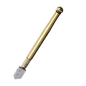 Diamond Tip Glass Cutter Tool with Anti-Slip Handle for Precision Cutting on 3-15mm Glass, Mirrors & Picture Frames