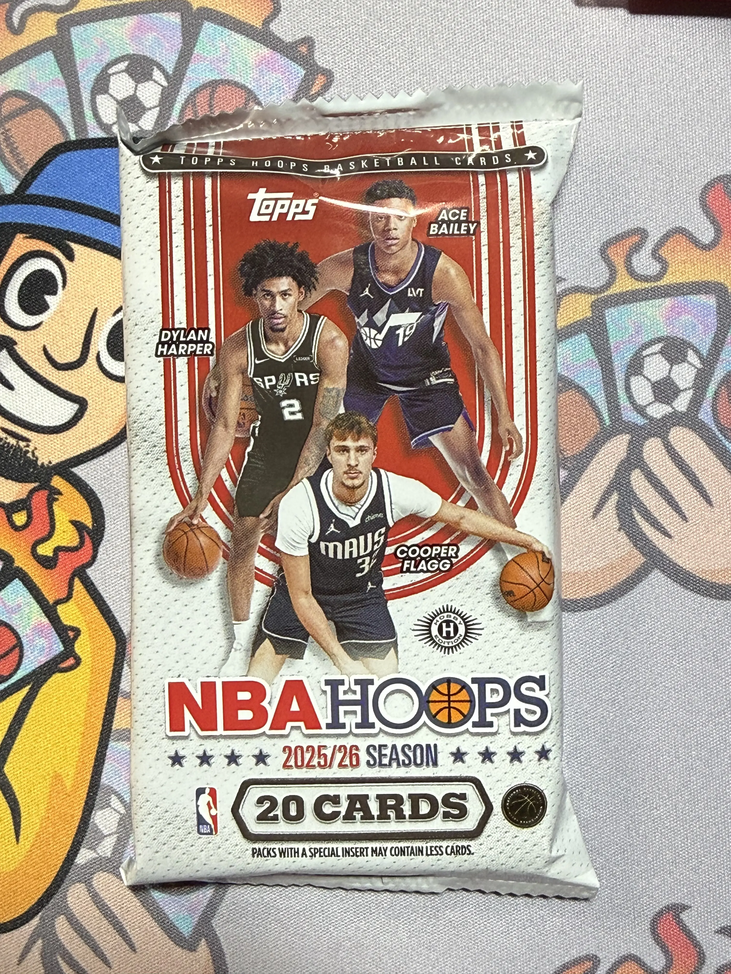 1 (ONE) Pack of 2025-26 Hoops Basketball Hobby Jumbo
