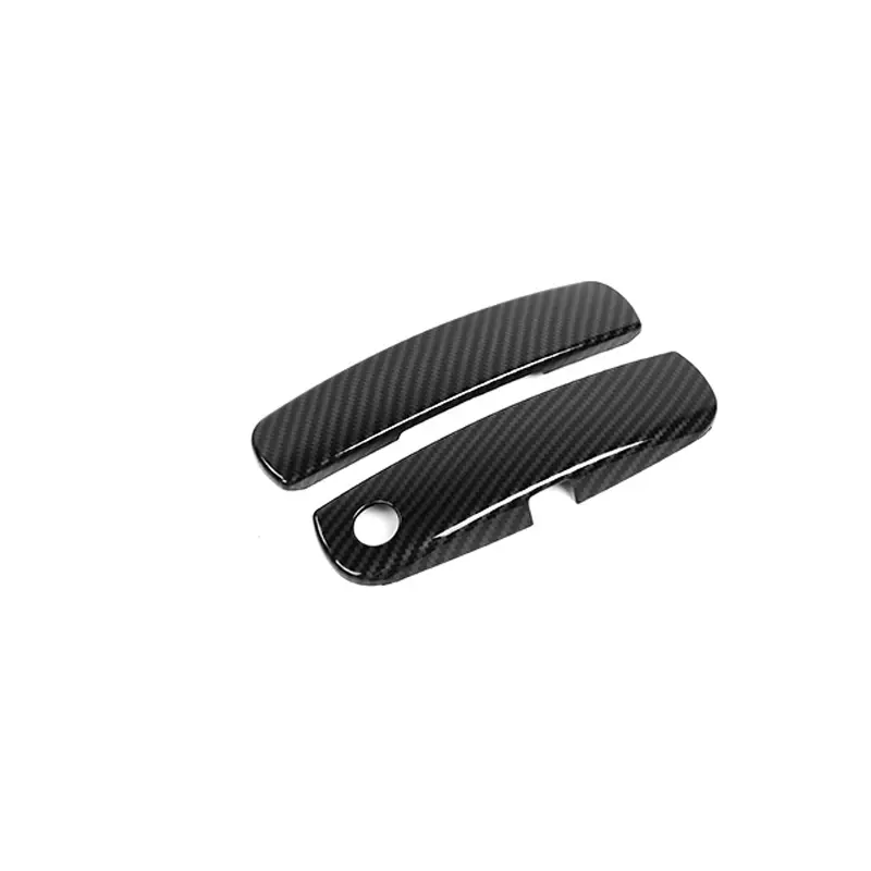 Dodge Challenger 2-Piece Polyurethane Laser Cut Scratch-Proof Exterior Door Handle Trim Cover Frame, Easy Permanent Self-Adhesive Car Exterior Accessory (DIY Install, Fits 2012+), Good, Unique