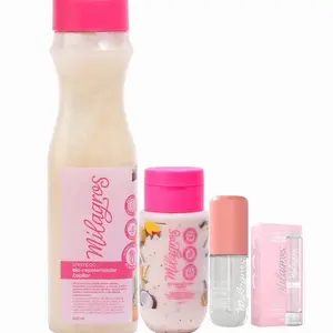 Milagros 4 pack Biorepolarizador Capilar Shampoo and Hair Mask,  Biorepo mini 100ml, perfume capilar Martina 30ml Haircare Repair Hydrate elixir revitalizante ampolla capilar