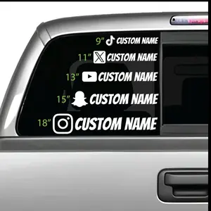 Social media decal