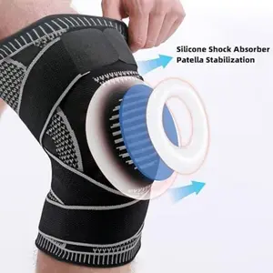 Knee Pads 2-Pack Knee Support Compression Sleeves for Men Women Lightweight Durable Breathable Moisture Wicking Fitness Sports Running Basketball Knee Saver with Silicone Shock Absorber Patella Stabilization mini shin guards football drip accessories