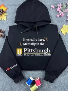 Pittsburgh Trauma Medical Center Embroidered Shirt, Fan Merch Unisex, TV Show, The Pitt Logo, Gift For Her