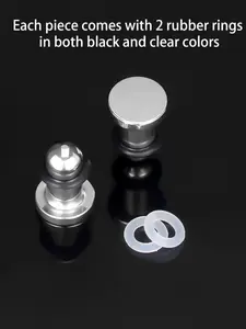 Vanku 2pcs Comfortable Ear Expander Set | 316 Stainless Steel Low Allergy 18g-00g 0.5mm Increment Body Piercing Jewelry