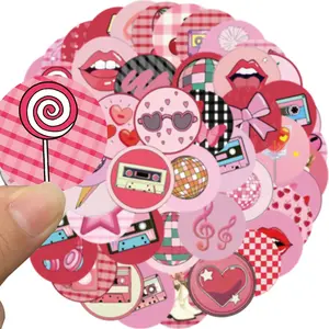 50 Pcs Instagram Highlight Stickers with Peace Signs, Decorative Accessories for Laptops, Cars, Phones, Ideal for Kids & Teens