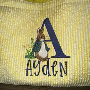 Personalized Easter Basket, Easter basket with custom name, bunny Easter basket for kids, Basket for Easter , Name on Easter basket