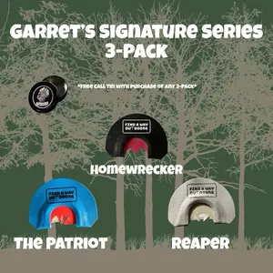 Garret’s Signature Series 3-Pack Diaphragm Turkey Calls!