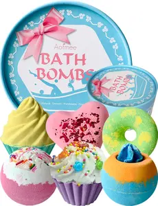 Bath Bombs Gift Set, Handmade Bubble and Floating Fizzies Spa Kit, Shea and Cocoa Dry Skin Moisturize, Birthday Valentines Mothers Day Anniversary Christmas Gifts for Women, Mom, Her, Kids