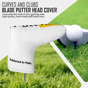 Funny Novelty Golf Gift, Golf Accessories, Putthub Mallet & Blade Style Putter Cover, Magic Closure, Durable & Waterproof, Ideal for Golfers, Dads, Boyfriends, Husbands