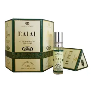 (Pack of 6) Dalal - 6ml (.2 oz) Perfume Oil Roll-On by Al-Rehab Fragrance Scented Aroma Cologne