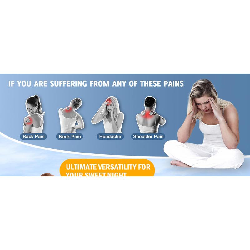 Cervical Neck Pillows with - Cooling Pillows for Pain Relief Pillows Ergonomic Neck - Adjustable Orthopedic Bed Pillows with Breathable Pillowcase for Sleeping