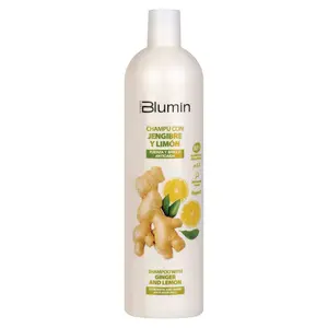 Blumin Ginger and Lemon Shampoo for All Hair Types – Adds Strength and Shine, 1000 ml Hyaluronic Acid Conditioner Gentle