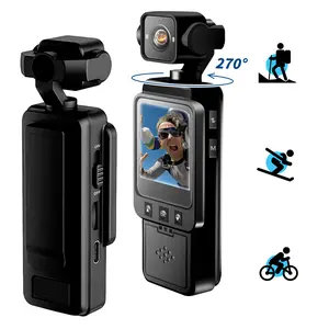 1080P Action Camera,Wifi Sports Camera,Vlogging Camera,270° Rotatable Pocket Camera with 1.54 Inch IPS Screen,6x Digital Zoom,USB Rechargeable,Video Blog,Handheld Camera Recorder,Streaming Camera,Wearable Body Cam,Video Recording Camera,Men Gifts