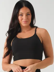 ACTA Evo Dainty Tank - Delicate Straps Cropped Fit Soft Stretchy Fabric Removable Padding for Customizable Support