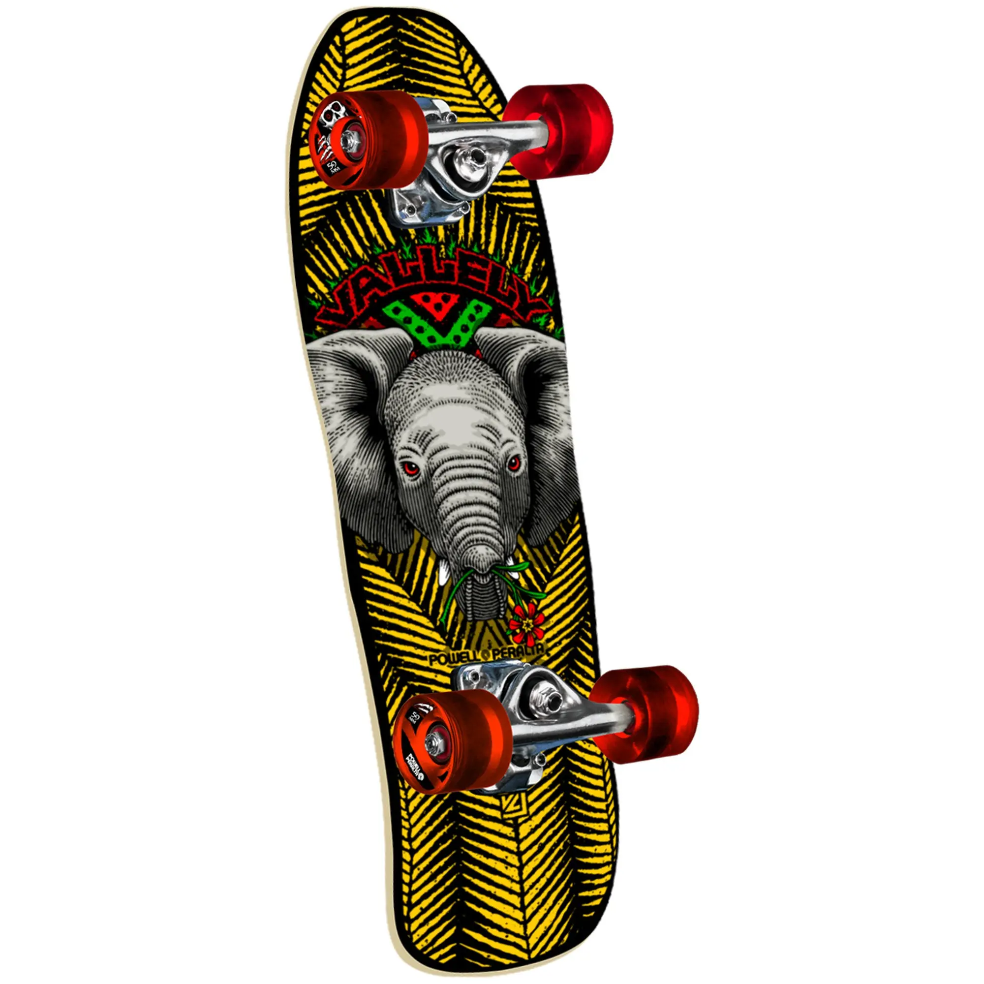Powell Peralta Skateboard Complete Vallely Baby Elephant Cruiser Yellow/Black 8.0" x 26.6"