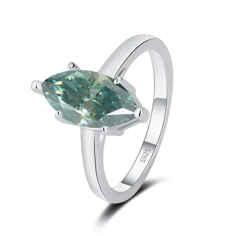 Green Moissanite/Silve